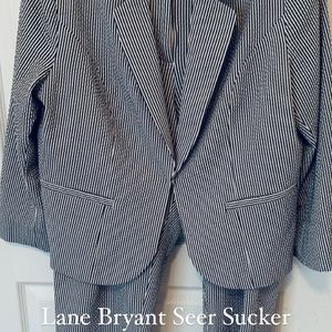 Lane Bryant Seersucker Suit